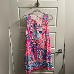 NWT Lilly Pulitzer Mila shift dress aquadesiac light pasha pink size 8